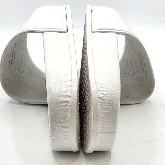 Roberto Cavalli Women Logo Pool Slides Sandals In White Size 6 - Picture 11 of 16